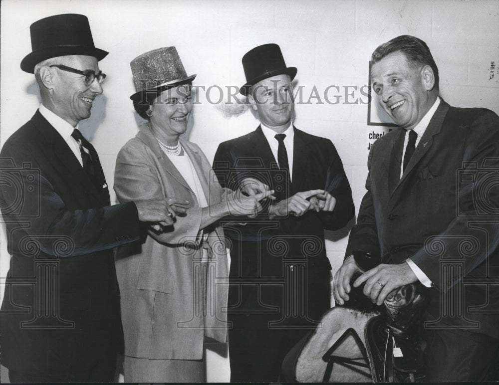 1966 Press Photo Dr. William Bellande and Group - abna29725 - Historic Images