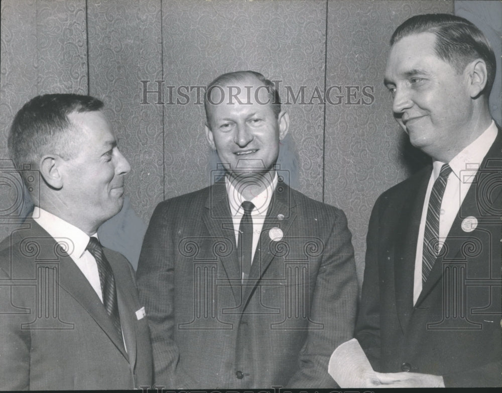 Press Photo Representative Pete Turnham, Frank Barbaree and T. L. Faulkner - Historic Images