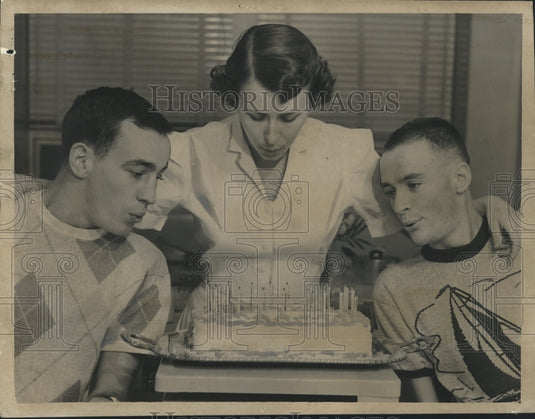 1954, Birthday party at the Crippled Children's Clinic, Birmingham - Historic Images