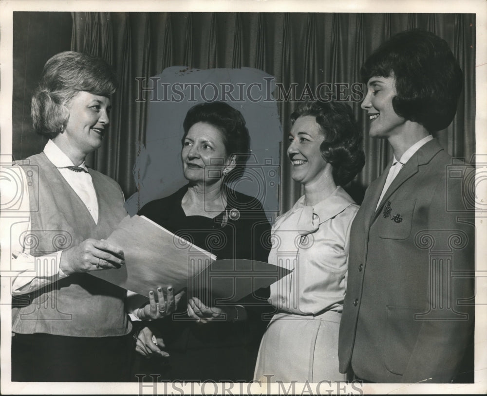 1965, Mrs. Grace White, President of Executive Secretaries Group - Historic Images