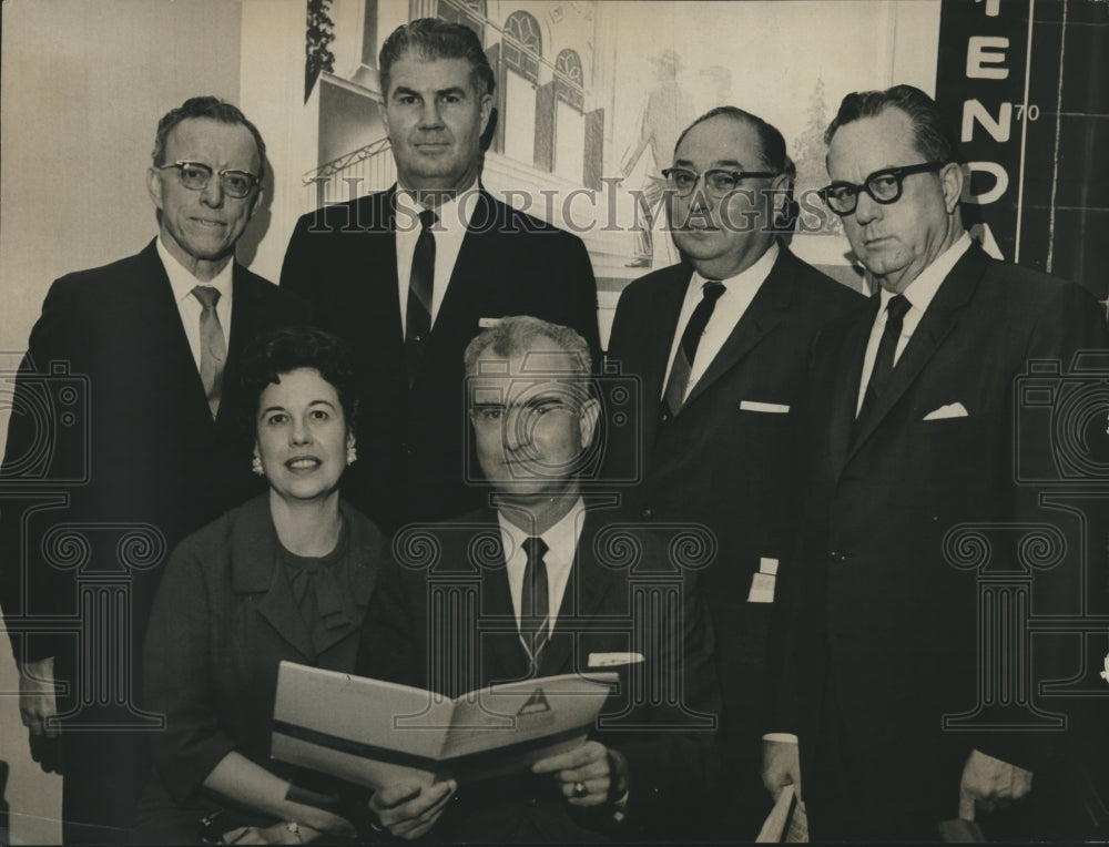 1964 Press Photo Alabama Baptist Association - Reverend J.R. White, Officers - Historic Images