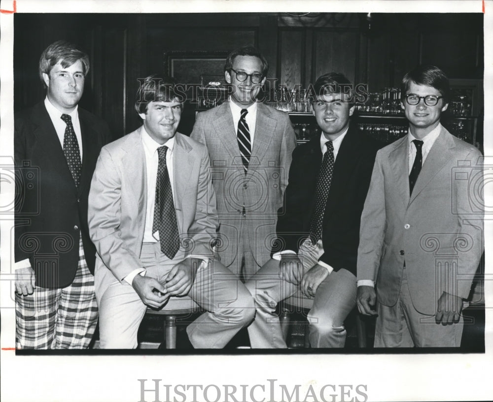 1978, Bachelors Club - George Wheelock, Frank Pritchard, and Others - Historic Images