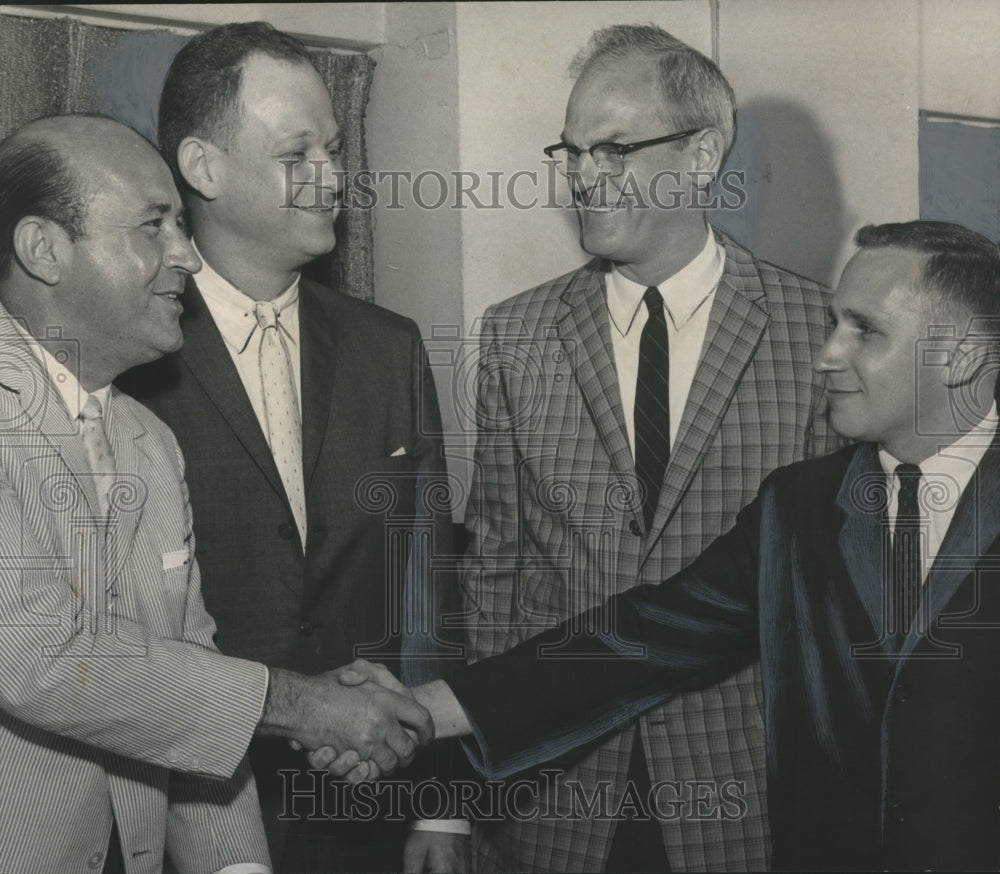 1961, Doctor Sidney Weinstein with Others at Alpha Omega Fraternity - Historic Images