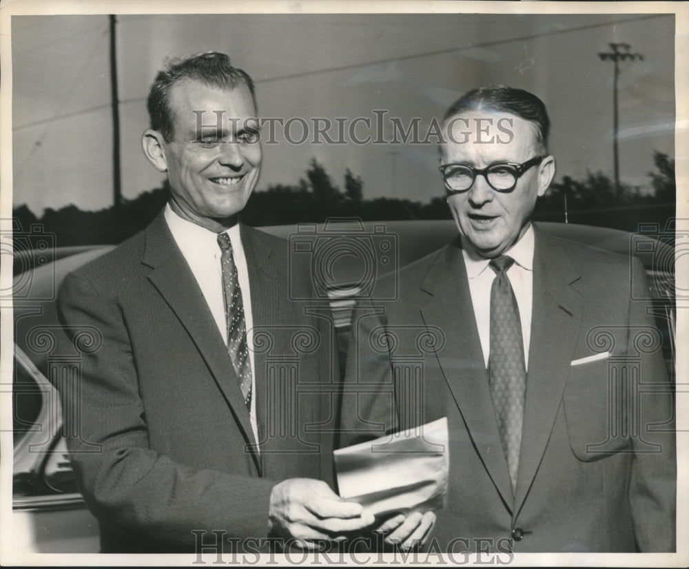 1958 Doctor D. P. Culp with Doctor Houston Cole, educators - Historic Images