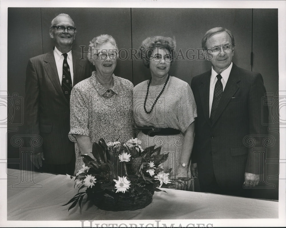 1989 Doctor and Mrs. Delos P. Culp with Doctor and Mrs. John Steward - Historic Images