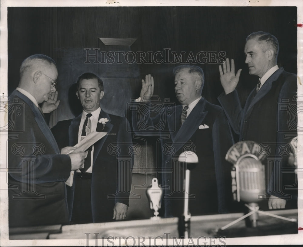 1953 Press Photo Birmingham, Alabama City Commissioners Sworn In - abna30118 - Historic Images