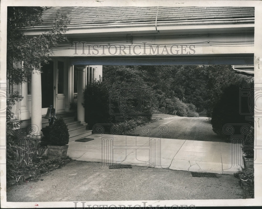 1962 Press Photo Birmingham, Alabama Homes: Arlington, Exterior Entrance - Historic Images