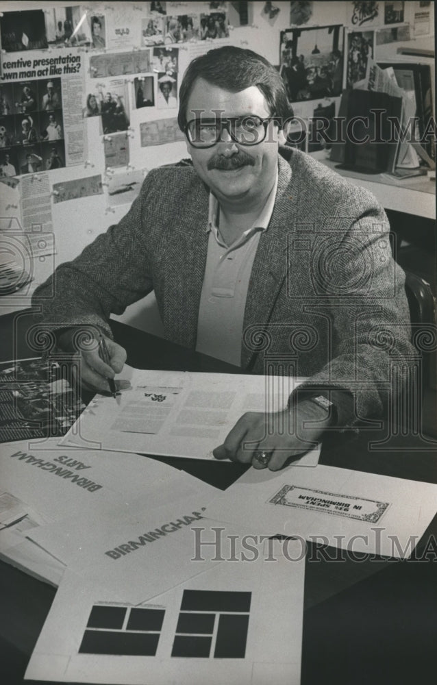 1982, Ed Hall, Alabama State Director of Publicity and Information - Historic Images