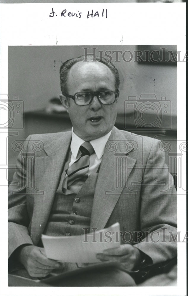 1980, Doctor J. Revis Hall, Jefferson County School Superintendent - Historic Images