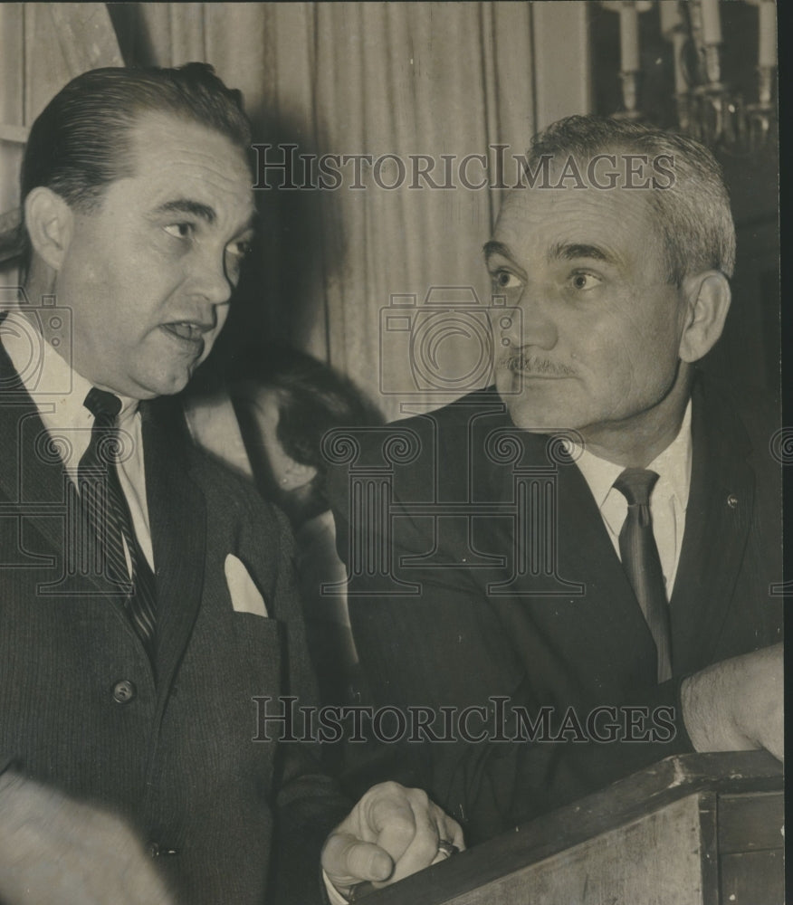 1965 Press Photo Paul Felts, Chamber of Commerce, Dothan, Alabama with Governor - Historic Images