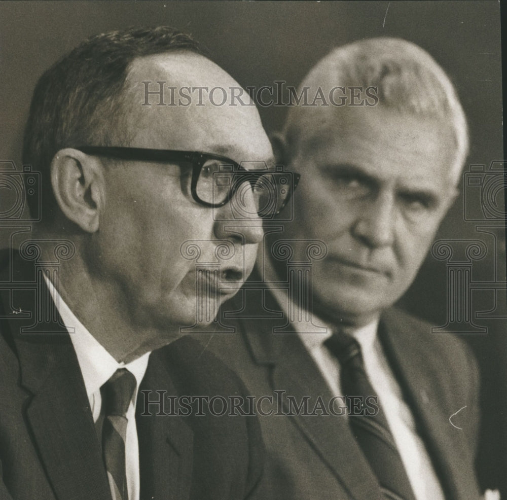 1968, Politician Howard Ferguson with Mayor Seibels at Conference - Historic Images