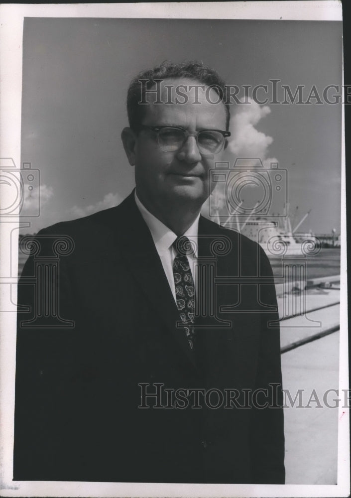 1969 Press Photo Houston Feaster, Docks Director in Alabama - abna30397 - Historic Images