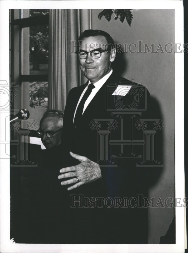 1968 Press Photo Dr. John Fincher, president of Carson-Newman College - Historic Images