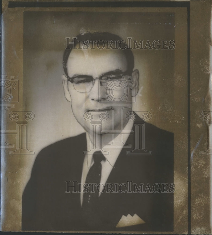 1968 Press Photo John Albert Fincher, President of Carson-Newman College - Historic Images