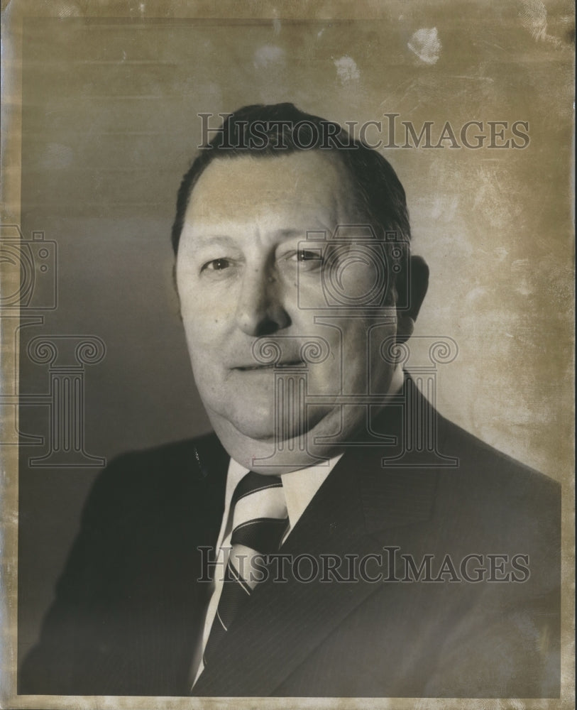 1972 Press Photo Edgar J. Files, United States Steel General Superintendent - Historic Images