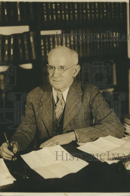 1937, Dr. Albert Farrah, Dean of Law in Tuscaloosa, Alabama - Historic Images