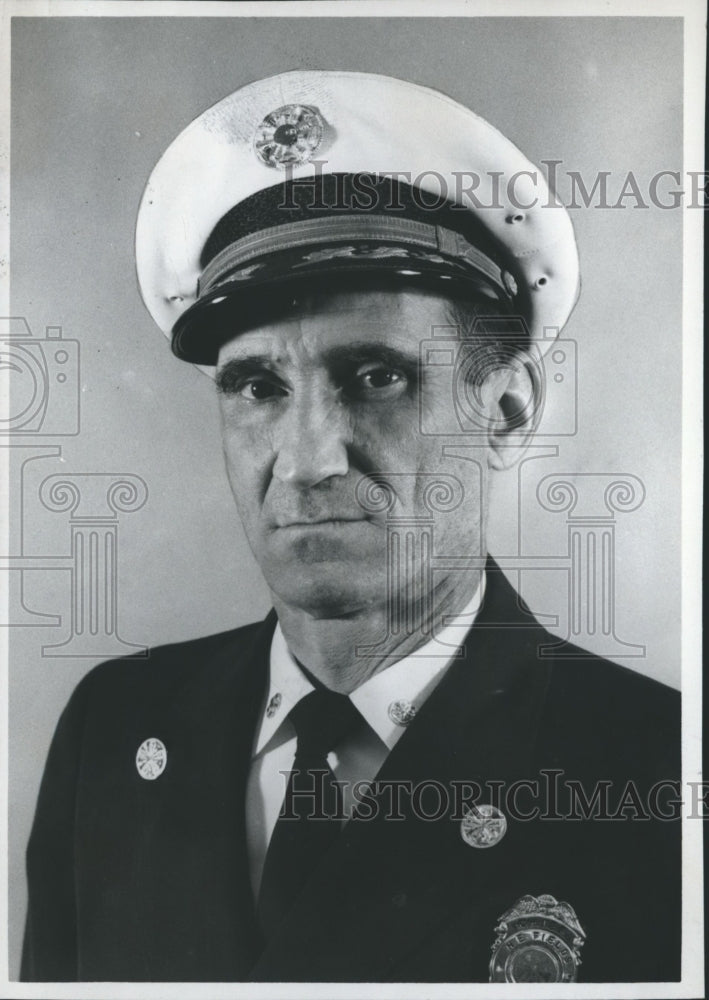 1969 Press Photo Howard Fields, Fire Chief of Homewood, Alabama - abna30537 - Historic Images