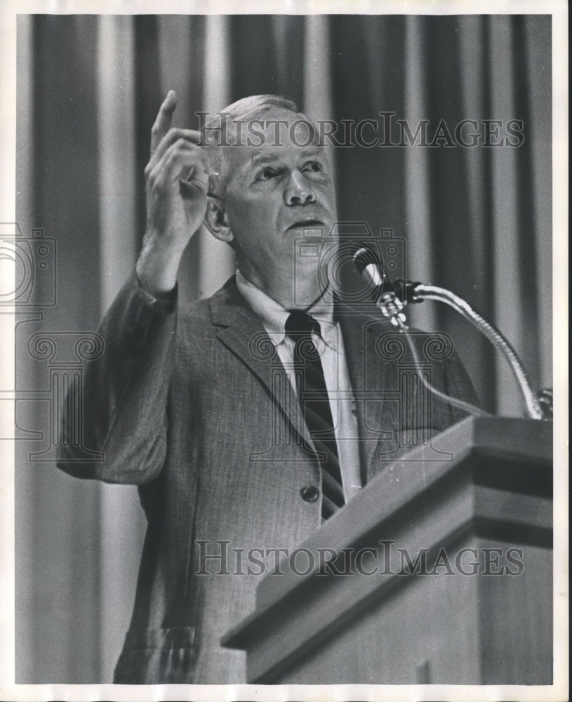 1964 Press Photo Colonel Henry Graham, Merger Leader - abna30567 - Historic Images