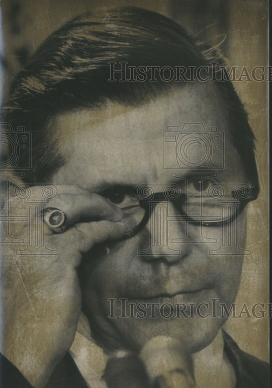 1969 Press Photo Doctor Edmund Gullion, Dean of Law at Tufts University - Historic Images