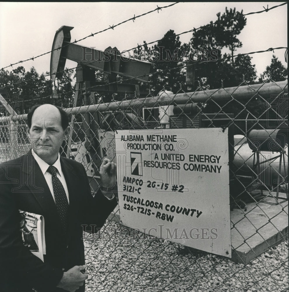 1964, Fred C. Hollingsworth at Alabama Methane Production Company - Historic Images