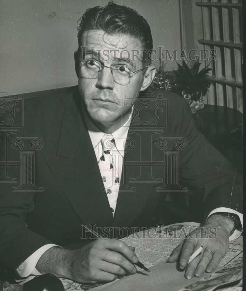 1955 Press Photo Si Garrett, Phenix City, Alabama - abna30911 - Historic Images