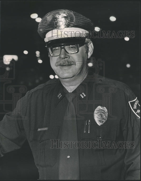 1983, Captain Carl Garrett, Birmingham, Alabama Police Department - Historic Images