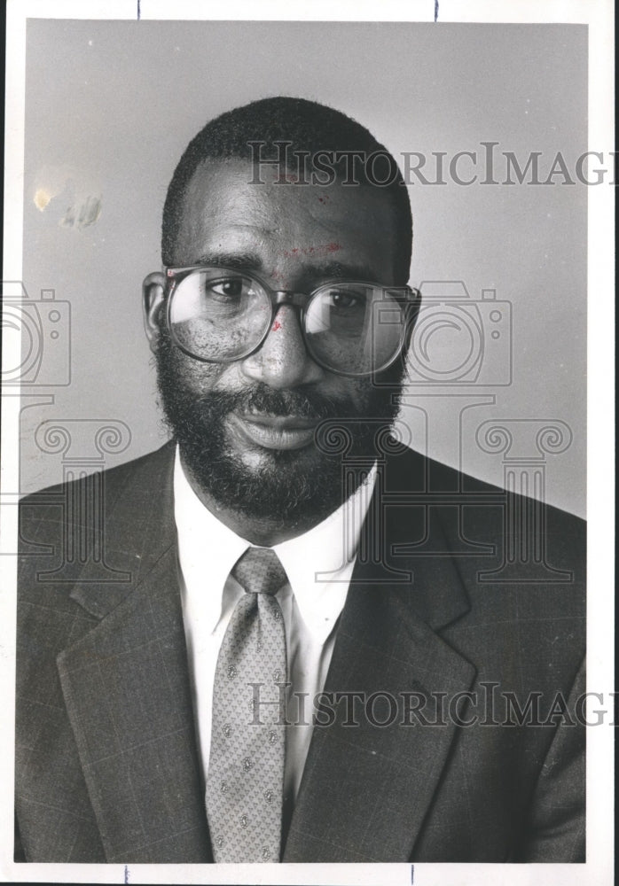 1988, Willie Hardley Jr., Fairfield Council candidate, Alabama - Historic Images