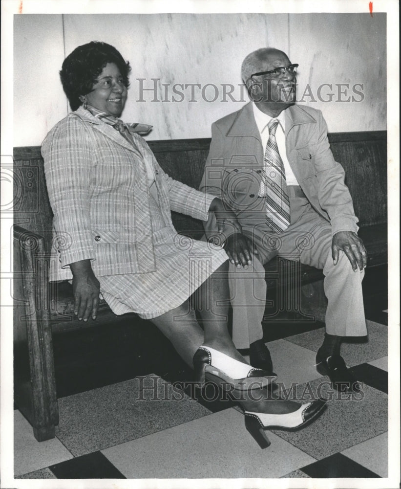 1976, Mr. &amp; Mrs. A.G. Gaston, Birmingham Businessman &amp; Wife at Trial - Historic Images