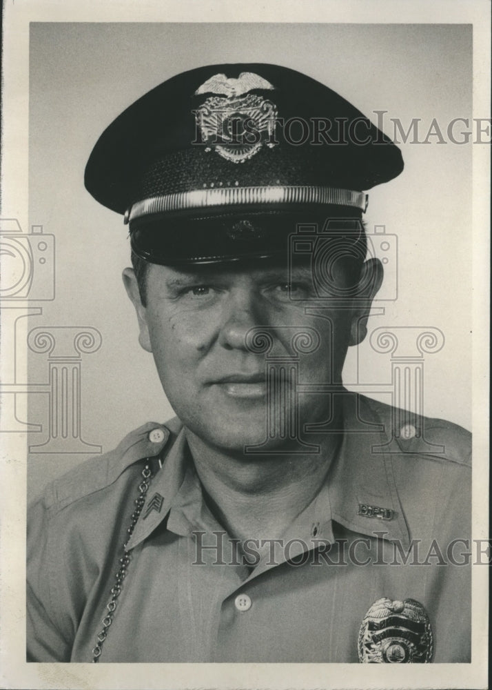 1968 Press Photo Alabama Sergeant Robert Harper to Attend FBI Academy - Historic Images