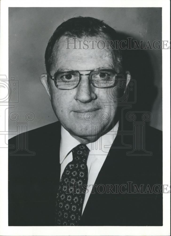 1982, Robison Harper, President of Peterman State Bank in Alabama - Historic Images