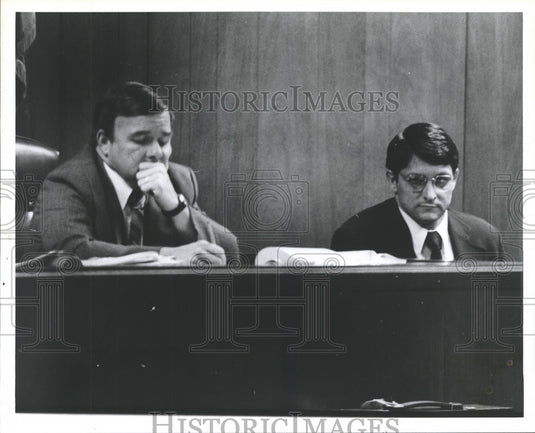 1980, Carter Roberts on the stand in Thomas Fullman Trial, Alabama - Historic Images