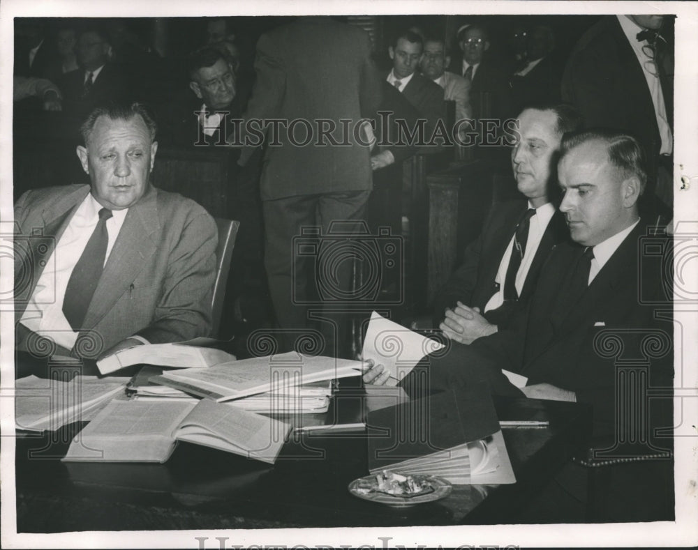 1955 Arch Ferrell, Vote Fraud Trial with Others - Historic Images