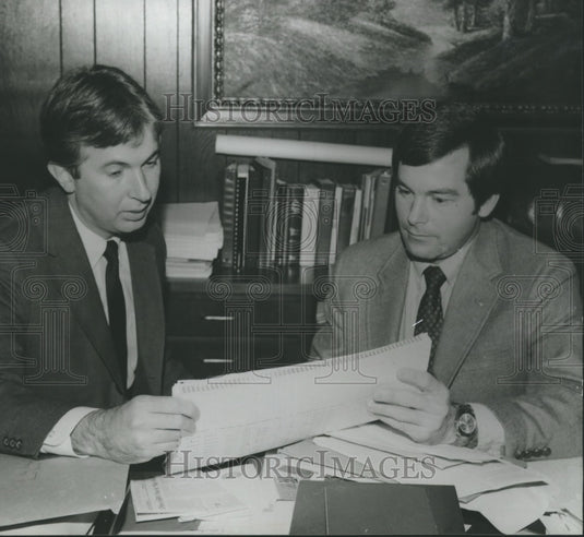 1981, Cramer, Gillespie New Madison County Commissioners, Alabama - Historic Images