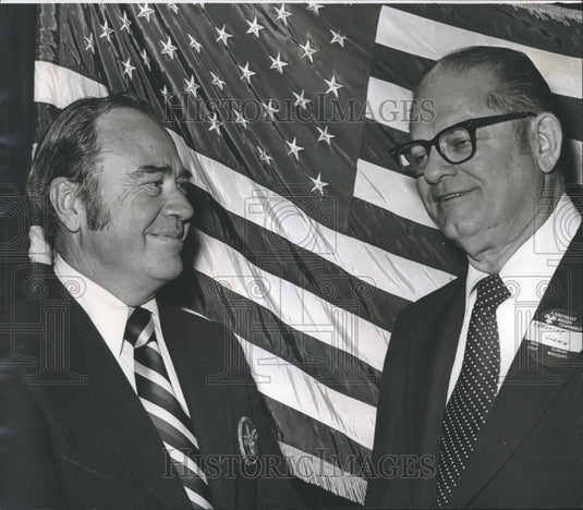 1977, Boy Scout leaders, Hoyt Hunt & Chauncey R. Godwin, Alabama - Historic Images
