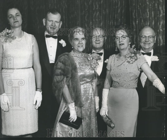1964, Henry Goodrich & others at Birmingham Engineering Council Party - Historic Images