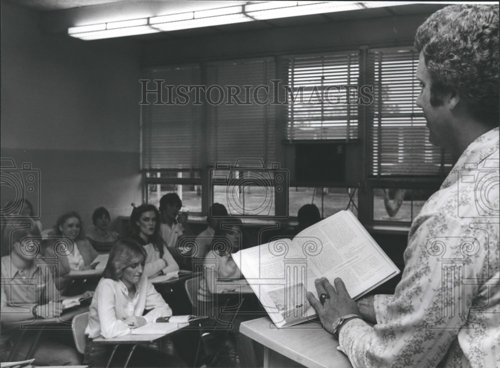 1982 Hasenbein teaches driver education at Gardendale High School - Historic Images