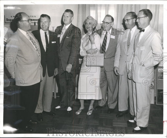 1957, Larry Hamilton president Chamber of commerce of Alabama & other - Historic Images