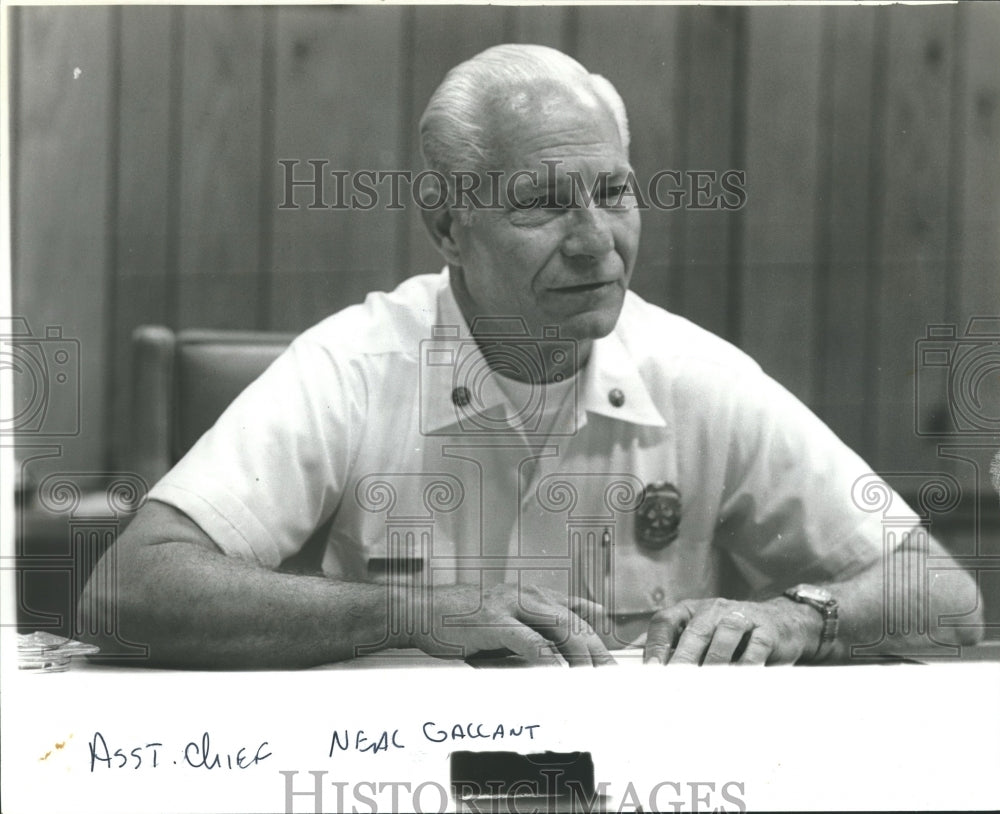 1979, Neal Gallant, Birmingham Assistant Fire Chief, Alabama - Historic Images