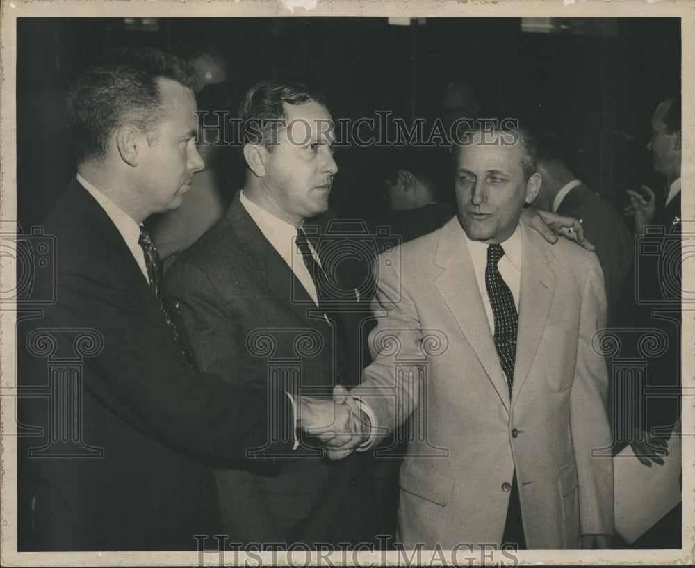 1955 Press Photo M. Gallion Assistant Attorney General, C. Deason, B. Sykes - Historic Images