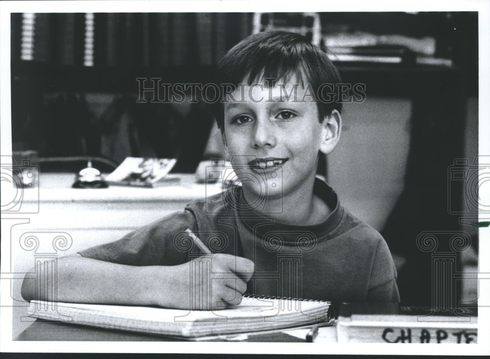 1992, Wade Gann, second grader at Townley Elementary School, Alabama - Historic Images