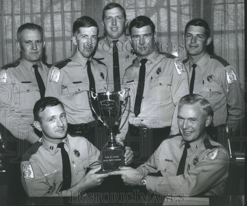 1969, Captain Will B. Garner & Alabama Water Safety Patrolmen awarded - Historic Images