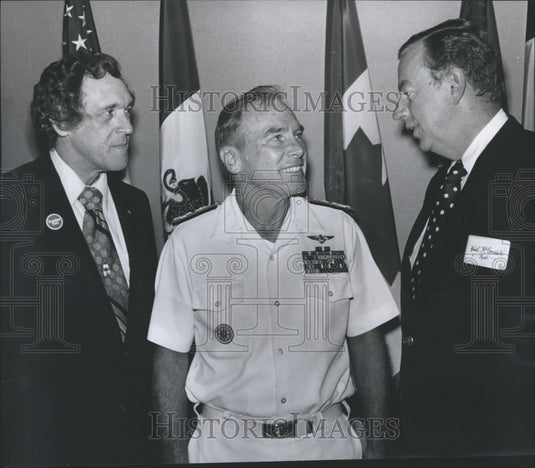 1976 United States Navy - Noel Gaylor, Representative John Buchanan - Historic Images
