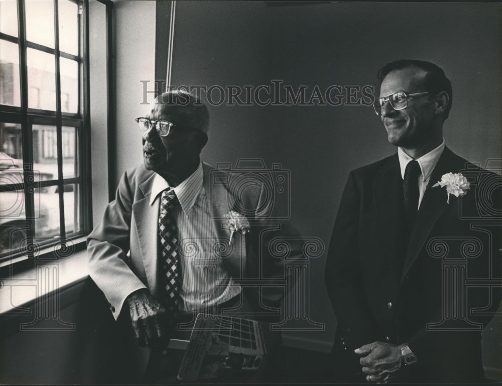 1983, Businessman A.G. Gaston and A.H. Rohling, Birmingham, Alabama - Historic Images