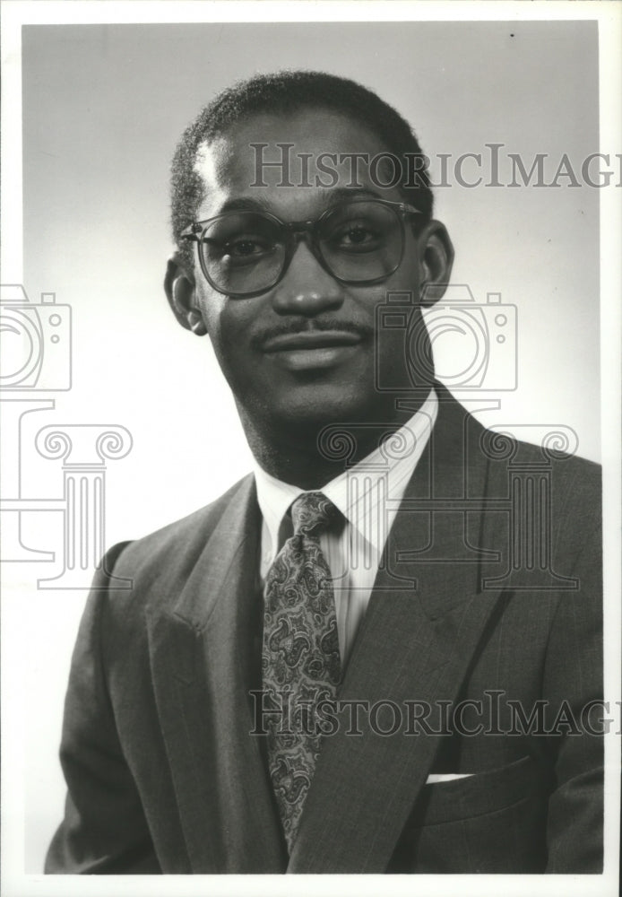 1986, Marketing engineer Darryl Jenkins of Westinghouse Corporation - Historic Images