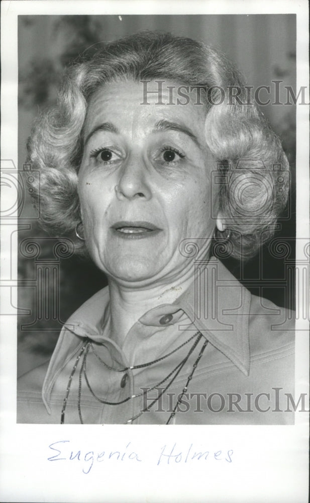 1977, Eugenia Holmes, Candidate for City Council - abna31795 - Historic Images