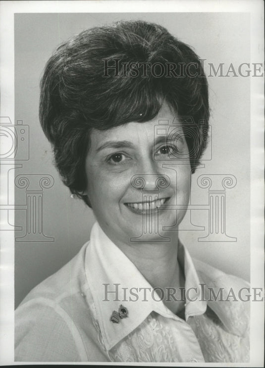 1976, Mrs. Peggy Lacey Holmes, President of Birmingham Council PTA - Historic Images