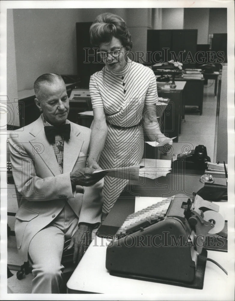1973, Albert and Mable Hughes, United States District Court Office - Historic Images