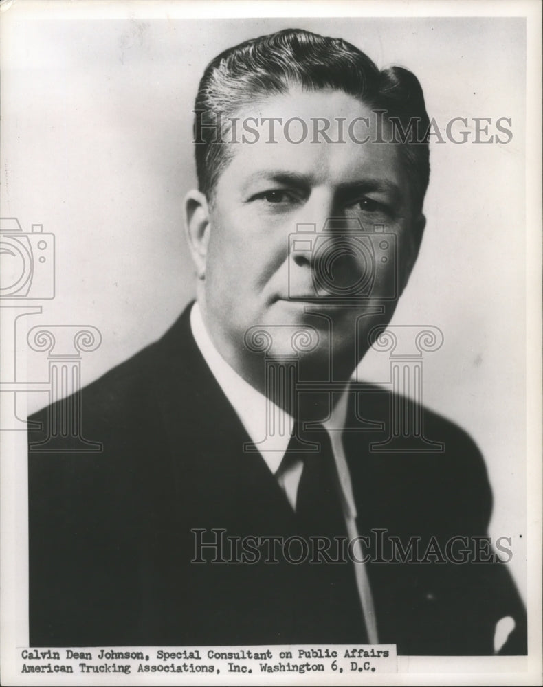 1962, Calvin Dean Johnson, American Trucking Associations - abna31881 - Historic Images