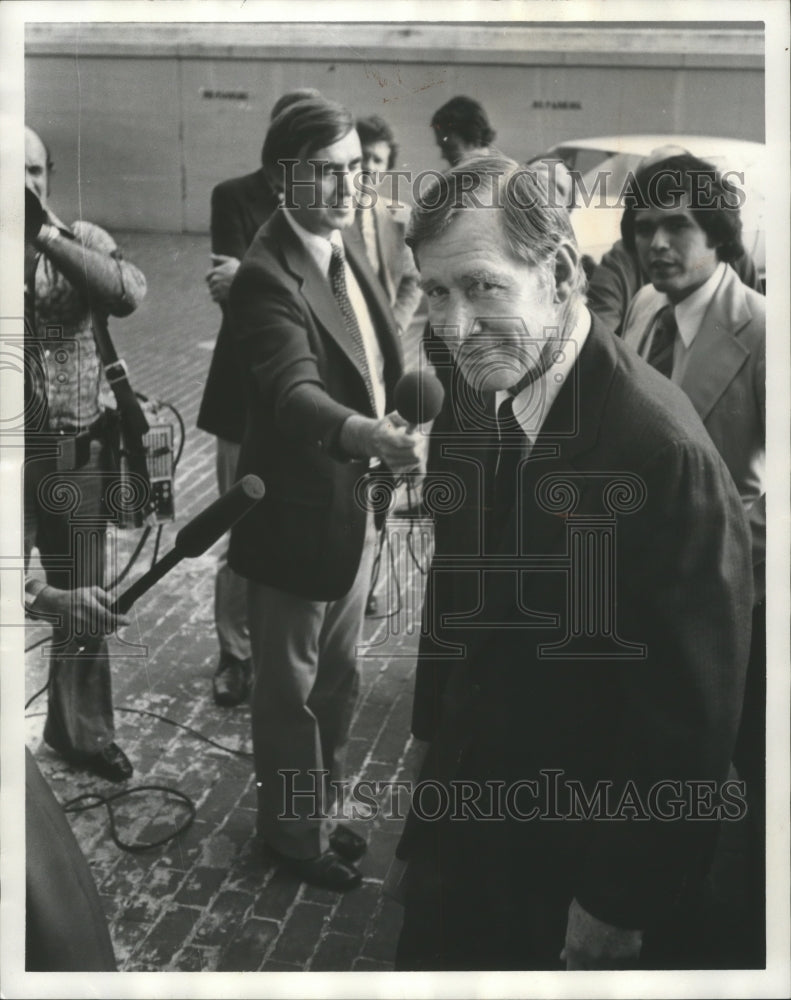 1977 Press Photo Federal Judge Frank Johnson after announcement - abna31956 - Historic Images