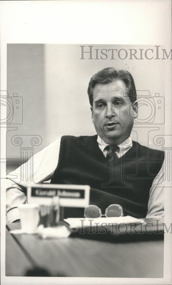 1988 Gerald Johnson, Chairman, Auburn University Political Science - Historic Images